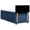 vidaXL Boxspringbett mit Matratze Blau 100x200 cm Stoff