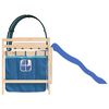 vidaXL Kinderhochbett mit Tunnel Blau 80x200 cm Massivholz Kiefer