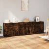 vidaXL Sideboards 3 Stk. R&auml;uchereiche Holzwerkstoff