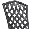 vidaXL Gartenstuhl 2 pcs Schwarz 55 x 56,5 x 91cm Aluminium