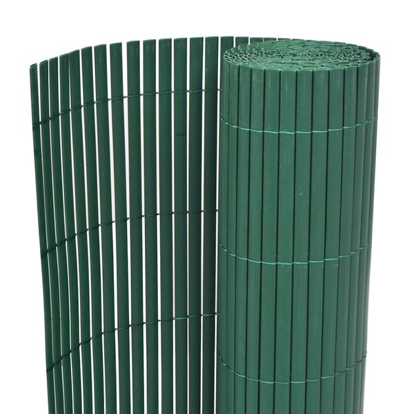 vidaXL Gartenzaun Gr&uuml;n 150 x 500 cm PVC