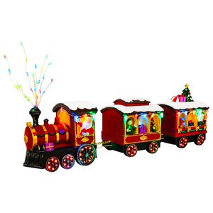 vidaXL Weihnachtszug SALO 51 x 9,5 x 24,5 cm Resin Multicolour