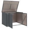 vidaXL Gartenlagerbox Schwarz 151,5 x 107 x 100 cm Stahl