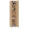 vidaXL Highboard Sonoma-Eiche 34,5x34x180 cm Holzwerkstoff