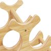 vidaXL Weinregal f&uuml;r 6 Flaschen 35x18x25,5 cm Bambus