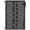 vidaXL Gartentor Schwarz 85 x 150 cm Pulverbeschichteter Stahl