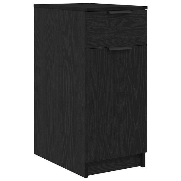 vidaXL B&uuml;roschrank Schwarz Eichen-Optik 33 x 50 x 75 cm Holzwerkstoff