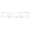 vidaXL Outdoor-Hundezwinger Silbern 8x12x2 m Verzinkter Stahl