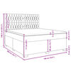 vidaXL Boxspringbett mit Matratze Blau 180x200 cm Stoff