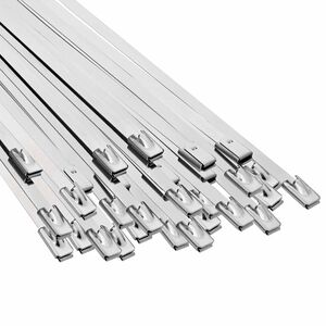 vidaXL Kabelbinder 250 stk. 4,6 x 600 mm Silber