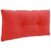 vidaXL R R&uuml;ckenkissen PUTTEN 100 % Polyester Rot 70 x 40 x 10 cm