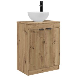 vidaXL Badezimmerschrank mit Waschbecken Artisan-Eiche 54 x 35 x 83 cm