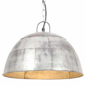 vidaXL H&auml;ngelampe Vintage Industriestil 25 W Silbern Rund 41 cm E27