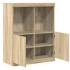 vidaXL Sideboard Sonoma-Eiche 81x37x100 cm Holzwerkstoff