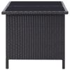 vidaXL 6-tlg. Garten-Lounge-Set mit Kissen Poly Rattan Schwarz