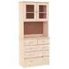 vidaXL Highboard ALTA 77x35x165 cm Massivholz Kiefer