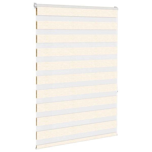 vidaXL Doppelrollo Marmorbeige 115x150cm Stoffbreite 110,9 cm Polyester