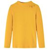 Kinder-Langarmshirt Rippstrick Dunkelocker 116