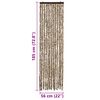 vidaXL Insektenschutz-Vorhang Beige und Braun 56x185 cm Chenille