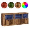 vidaXL LED-Sideboard Altholz 162 x 37 x 67 cm Holzwerkstoff
