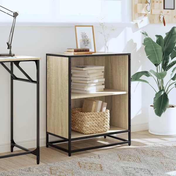 vidaXL B&uuml;cherregal Sonoma-Eiche 60x35x76 cm Holzwerkstoff