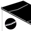 vidaXL Automatische Markise mit LED & Windsensor 300x250 cm Anthrazit