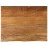 vidaXL Tischplatte mit Baumkante 110x80x3,8 cm Massivholz Mango