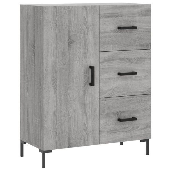 vidaXL Sideboard Grau Sonoma 69,5x34x90 cm Holzwerkstoff