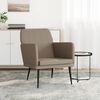 vidaXL Sessel Cappuccino-Braun 61x78x80 cm Kunstleder