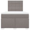 vidaXL Boxspringbett mit Matratze Taupe 120x200 cm Stoff