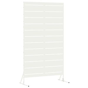 vidaXL Sichtschutz Wei&szlig; 100 x 50 x 180 cm Stahl