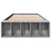 vidaXL Bettgestell Grau Sonoma 90x200 cm Holzwerkstoff