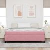 vidaXL Bettrahmen mit Matratze Rosa 180 x 200 cm Stoff
