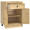 vidaXL Schrank SKI Honigbraun 60 x 46 x 81,5 cm Massives Kiefernholz