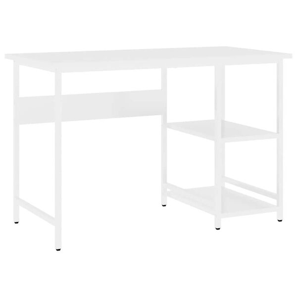 vidaXL Computertisch Wei&szlig; 105x50x72 cm MDF und Metall
