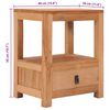 vidaXL Nachttisch 40x30x50 cm Massivholz Teak