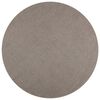 vidaXL Bereichsteppiche Rund LUGO Taupe &Oslash; 160 CM Polyester