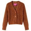 vidaXL Kinder-Strickjacke Cognac 92