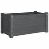 vidaXL Pflanzk&uuml;bel Grau 60x31x31 cm Massivholz Kiefer