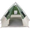 vidaXL Tipi Zelt mit Dach mit Speicher Gr&uuml;n 383 x 338 x 217 cm Taft