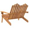 vidaXL Adirondack-Gartenbank 126 cm Massivholz Akazie