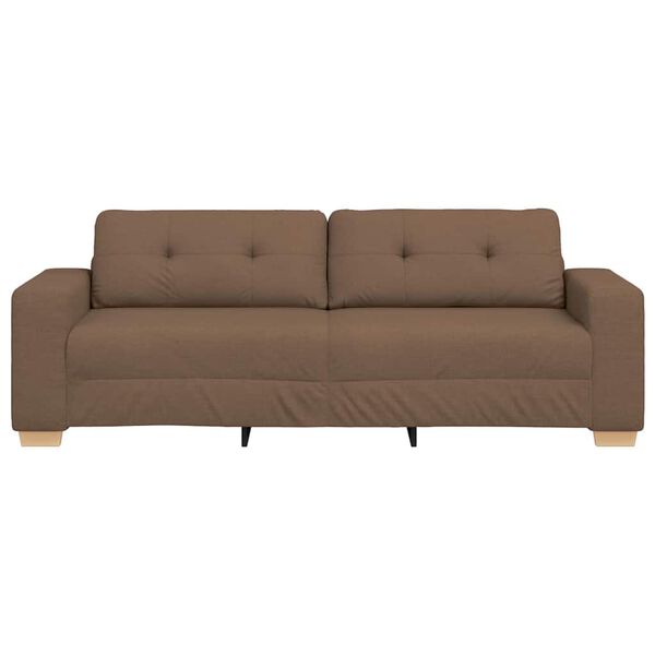 vidaXL 3-Sitzer-Sofa Braun 180 cm Stoff