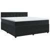 vidaXL Boxspringbett mit Matratze Schwarz 180 x 200 cm Samt