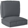 vidaXL Palettenkissenset Oxford-Stoff Anthrazit 50 x 50 x 12 cm