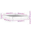 vidaXL Bettgestell mit LED Grau Sonoma 120x190 cm Holzwerkstoff