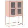 vidaXL Highboard Rosa 68x39x107 cm Stahl