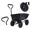 vidaXL Garten-Kippwagen 300 kg 75 L Schwarz