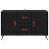 vidaXL Sideboard Schwarz Eichen-Optik 100 x 36 x 60 cm Holzwerkstoff