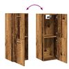 vidaXL Bad-H&auml;ngeschrank Altholz-Optik 30x30x80 cm Holzwerkstoff