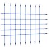 vidaXL Kletternetz 200x150 cm Blau